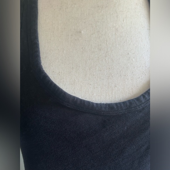 J Crew Re-Imagined Eco label black High/Low black tank dress. Racer back. Size S - Picture 4 of 15